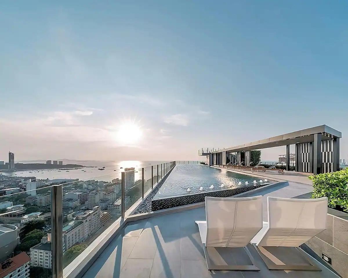Amazing Infinity Pool Condo Next To The Beach باتايا المظهر الخارجي الصورة